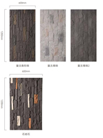 Panneau mural en pierre artificielle PU sur mesure, revêtement mural en polyuréthane, texture multiple pour la décoration murale intérieure et extérieure