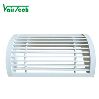Barre linéaire incurvée, en aluminium, pour climatiseur électrique, avec diffuseur de conduit en spirale