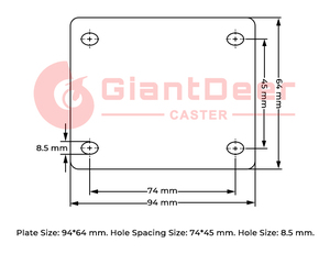 China Hersteller <span class=keywords><strong>Medium</strong></span> <span class=keywords><strong>Duty</strong></span> 3 ''4'' 5 ''Locking Silent Grey Tpr <span class=keywords><strong>Caster</strong></span> mit Bremse - Product Image 6