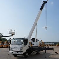 Camion-grue ISUZU, fabricant de grues à flèche télescopique de 8 tonnes, camion-grue hydraulique mobile à vendre