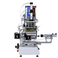 Applicateur d'étiquettes de col de bouteille d'autocollant roulant à 360 degrés semi-automatique de bureau LT-802 étiqueteuse de bouteille carrée à 3 côtés