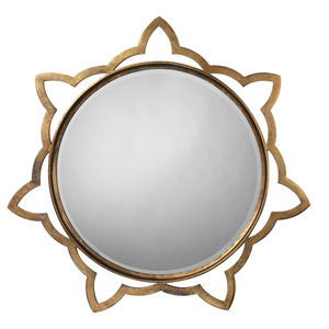 Espejos decorativos de pared ovalados, de latón antiguo - Product Image 6