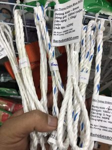 Corde torsadée souple en HDPE sur mesure, 3 brins, 3 mm-12 mm, légère, imperméable, pour l'emballage, l'agriculture et la pêche - Product Image 2