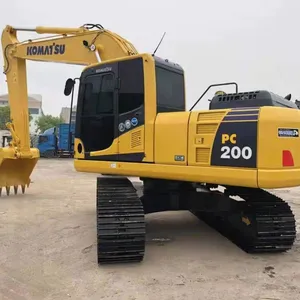 Excavadora hidráulica usada de Komatsu de tierra de venta 2023, maquinaria de construcción de pista usada de PC220 PC240, de uso a la venta, en el PC200-6