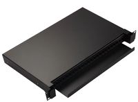 Panel distribusi serat Odf 24 "rak 19" Port 24 Core 1u Sc/apc Panel Patch serat optik, dengan adaptor kuncir