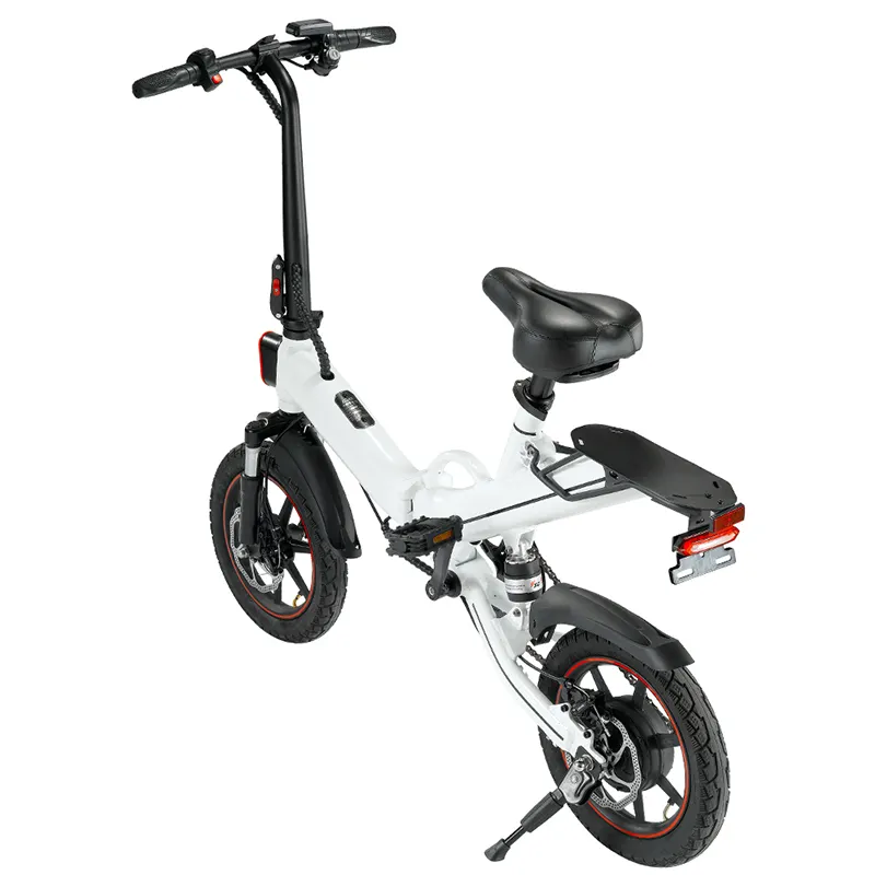 EU Dutch gudang 36V 14 inci mini Pedal membantu aluminium Aloi listrik sepeda Kota lipat untuk dewasa