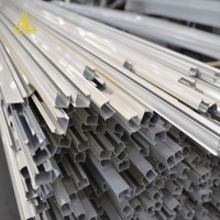 Rails de rideau d'hôpital montés au plafond, rail de rideau en aluminium de pliage carré