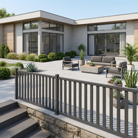 Valla de Aluminio Estilo Australiano Personalizable para Exteriores, Duradera, Impermeable, con Recubrimiento en Polvo, para Jardín y Patio Trasero
