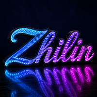 Miroir infini personnalisé Zhilin à plusieurs couches, miroir acrylique à effet abyssal, miroir LED infini, pour bureau, piste de danse, CE Rohs