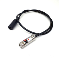 Nouveau module diode laser rouge focalisable 10*30mm 650nm 5mW pour positionnement et marquage CNC sur bois