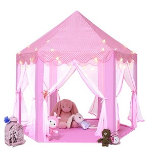 Grande <span class=keywords><strong>Tenda</strong></span> Giocattolo a Forma di Castello <span class=keywords><strong>Principessa</strong></span> per Bambini, Esagonale, Verde, Blu, Rosa, per Interni ed Esterni - Product Image 2