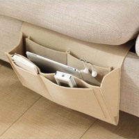 Feutre canapé table sac suspendu épais feutre cosmétique sac à main organisateur feutre chevet caddy pour le stockage pour livre stylo lunettes