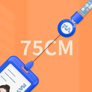 Portacredenciales Retráctiles Personalizados con Cara Sonriente y Clip - Carretes para Tarjetas de Identificación Multicolores para Regalos Promocionales - Product Image 2