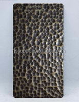 Plaque de Bronze martelée à la main rétro vieux épais Anti-oxydation sculpture fond mur plafond extérieur réfraction