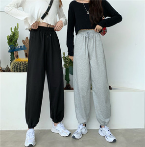 Spring and autumn 2026 new loose casual sports long <b>pants</b> elastic waist straight leg <b>pants</b> - Product Image 2