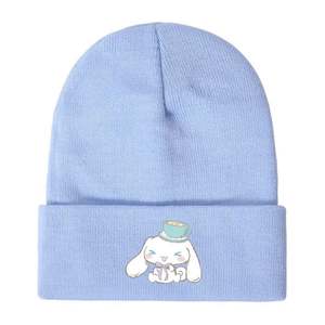หมวกบีนนี่แฟชั่นผู้ใหญ่แบบมีขอบพับ ปรับแต่งได้ ขายดี ผ้าอะคริลิกนุ่ม ใส่ได้ในฤดูหนาว พิมพ์ลายปักลายการ์ตูน ตัวละครน่ารัก ใช้ได้ทั้งชายและหญิง - Product Image 3