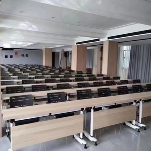 Bàn gấp đa năng, bàn làm việc văn phòng, bàn hội nghị mô đun, thiết kế gấp gọn, dùng cho phòng họp hiện đại, trưng bày sản phẩm bán lẻ, cấu tạo bền chắc - Product Image 4