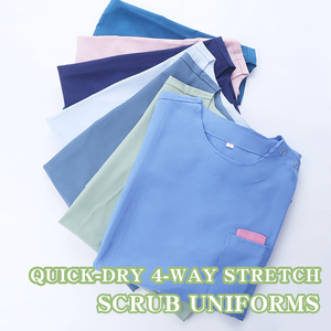 Ensemble de travail de salle d'opération extensible à 4 voies pour hommes, <span class=keywords><strong>tenue</strong></span> chirurgicale, vêtements de travail de santé à séchage rapide, uniforme médical bon marché pour femmes - Product Image 2