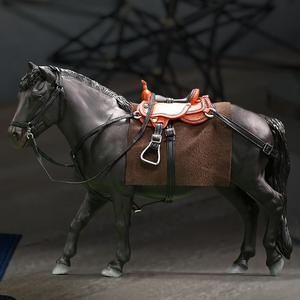 หุ่นโมเดลม้าสีดำขนาด1/12ของเล่นขนาด6นิ้วจาก Diorama - Product Image 5