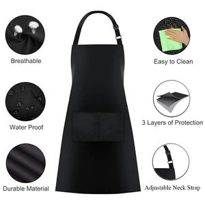 Delantales de Cocina Reutilizables con Logotipo Personalizado, Unisex, sin Mangas, con 2 Bolsillos, Gruesos, Ajustables, Impermeables, Extra Grandes, para Publicidad - Product Image 6