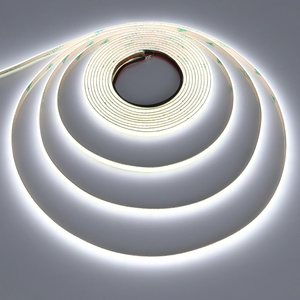 แถบไฟ LED COB แบบบางพิเศษ 8 มม. IP67 พร้อมรีโมทคอนโทรล 11W/ม. 12V/24V แรงดันต่ำ โครงสร้าง PCB - Product Image 3