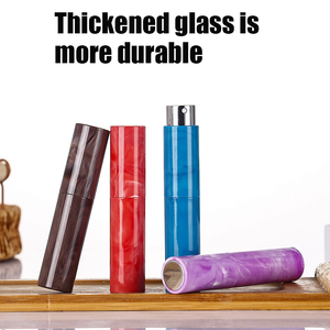 Reusable Leakproof <b>Perfume</b> Spray <b>Bottle</b> 10ml Rotating ABS Marble Mini Travel Empty Cosmetic <b>Sample</b> <b>Bottle</b> - Product Image 3