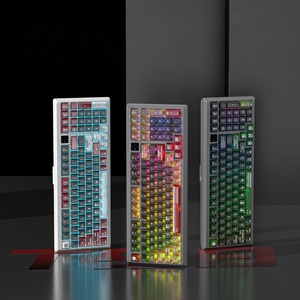 <span class=keywords><strong>Teclado</strong></span> Mecánico MQ de 3 Modos, Personalizable, Intercambiable en Caliente, Inalámbrico, con Retroiluminación LED, para Juegos y Oficina, para PC y Portátil - Product Image 1