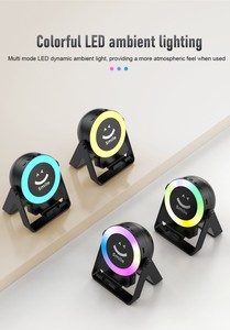 Bán buôn 5 Wát cảm ứng loa không dây với LED RGB tâm trạng ánh sáng sử dụng nhà đầy màu sắc woofer với người giữ điện thoại - Product Image 6