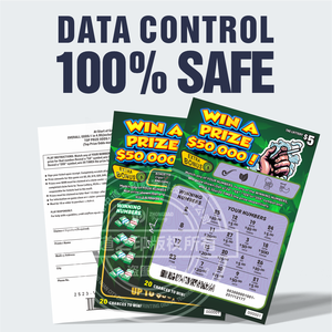 Cartes à gratter anti-fraude, reliure parfaite, couverture rigide, carton ondulé, écologique, durable, impression offset, impression personnalisée, <span class=keywords><strong>loto</strong></span> - Product Image 3
