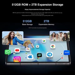 <span class=keywords><strong>Tablet</strong></span> DOOGEE T30 Max <span class=keywords><strong>12.4</strong></span>" 4K 20GB(8+12) 512GB Android 14 Doppia Fotocamera 50MP 10800mAh Ricarica Rapida 33W Corpo Unico in Lega di Alluminio Nano - Product Image 5