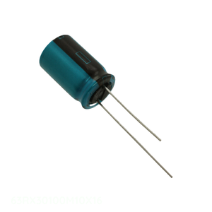 ตัวเก็บประจุแบบมีรูผ่าน100 uF 20% 100 uF แบบดั้งเดิมตัวเก็บประจุ63RX30100M10X16 - Product Image 1