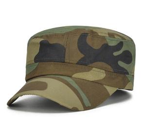 Plain Camouflage Flat Cap adulto Camo Hat Top Cap Stock OK per scegliere e mescolare - Product Image 1