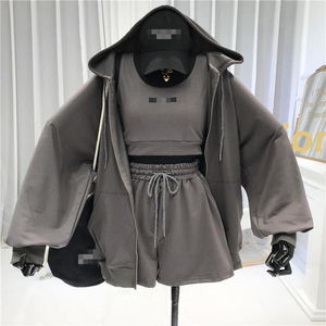 Completo <span class=keywords><strong>Sportivo</strong></span> <span class=keywords><strong>Trendy</strong></span> da Donna in Tessuto Leggero di Poliestere con Linee Pulite - Product Image 5