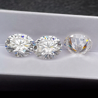 Moissanite ovale non montée 0,5ct-10ct VVS1 certifiée GRA, pierres de moissanite créées en laboratoire, vente en gros pour la fabrication de bijoux, approvisionnement en vrac