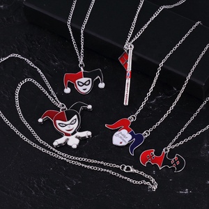 Collar de Cadena Personalizado de Aleación de Zinc con Colgante de Harley Quinn y Joker de Suicide <span class=keywords><strong>Squad</strong></span>, Joyería para Niñas, Regalo de Aniversario - Product Image 4