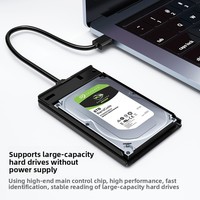 Box per Disco Rigido Mobile HD012 2.5 Pollici SATA a USB3.2 Supporta SSD/HDD Plug and Play Custodia in PVC Confezione Colorata