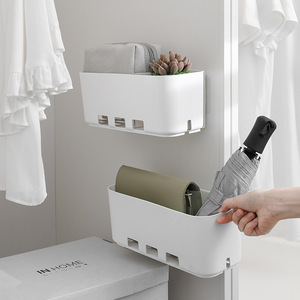 Kitchen Wall-mounted Plastic Under Sink Storage Rack Pull Out Cabinet Drawer Basket Organisers