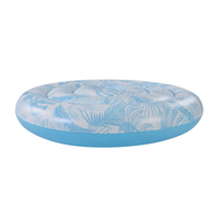 Cama Flotante Redonda de PVC Personalizada, Flotador Inflable para Piscina, Tamaño Personalizado para Parque Acuático