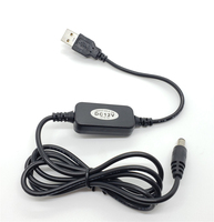 Cable Convertidor de Voltaje USB 5V a DC 12V 9V, Cable de Alimentación de 5.5*2.1mm DC 5.5 para Cámara CCTV Router