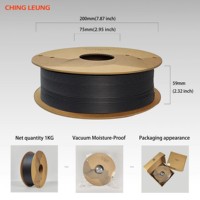 Filament PLA CF OEM ODM 1,75 mm 1 kg pour imprimante 3D, renforcé de fibre de carbone, léger, haute rigidité, sans traces, finition mate, sous vide