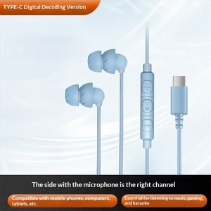 Nuevos Auriculares Intrauditivos con Cable TIPO-C, Decodificación Digital de 384K, TPE/Silicona, Cable de 1.2m, para Dormir de Lado, Sin Presión, Reducción de Ruido - Product Image 5