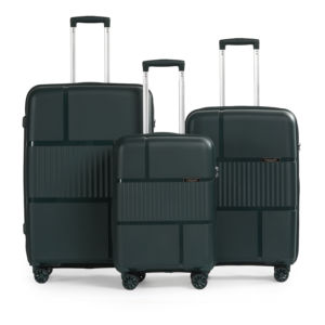 PP du lịch xe đẩy hành lý Bộ nhôm xe đẩy trường hợp dây kéo hành lý với sự kết hợp khóa vali hành lý - Product Image 3