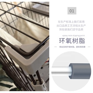 Jaula para perros, precio de fábrica, jaula para mascotas de Cría Grande, jaula para gatos de 3 niveles, Corralito, alambre de Metal con cajón para tiendas de mascotas - Product Image 6