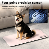 Produit populaire Balance électronique de précision avec écran numérique LED en verre Animaux de compagnie Animaux de taille moyenne et grande Balance au sol