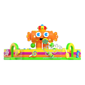 Centro de Juegos Inflable Sugar Rush, Tobogán Gigante con Forma de Cupcake, Estructuras de Resbaladillas de Helado, Bosque de Bastones de Caramelo, Juegos Inflables - Product Image 1