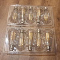 Ampoule LED à filament de tungstène Vintage Prefiero ST64 E14 Base 4W 12W 2700K pour usage hôtelier