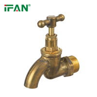 Robinet de jardin en laiton de bonne qualité IFAN Factory, robinet d'eau en laiton 1/2"3/4", robinets de salle de bain