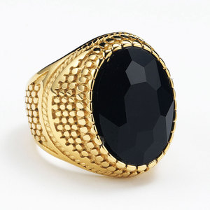 Beautiful <strong>Size</strong> <strong>11</strong> Anti Tarnish Fashion Stainless Steel Diamond Indian Jewelry Men's Gold <strong>Ring</strong> That Is Large in Shape - Product Image 5