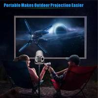 Nouveau Prix HY300 Mini Projecteur Portable Intelligent Android 11 Full HD 160 Lumens avec Haut-Parleur Intégré pour Home Cinéma Rétroprojecteur