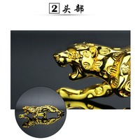 Statues d'animaux en or et argent 2026 pour la décoration intérieure, sculpture de tigre et de léopard en résine artisanale